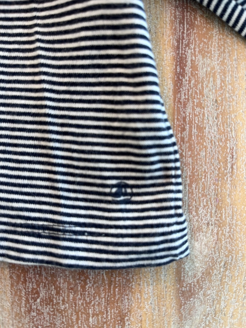 Petit Bateau Navy Blue Striped Cardigan 18 Months French Fall - Picture 5 of 5